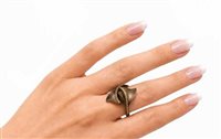 Anneau Giorgio Visconti Femme CHAPTER THREE in Titane Diamante Brown AG17648CK